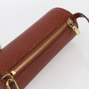 LOUIS VUITTON Epi Soufflot Pouch Accessory Pouch Brown LV Auth ka1602-6