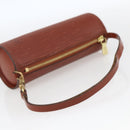LOUIS VUITTON Epi Soufflot Pouch Accessory Pouch Brown LV Auth ka1602-7