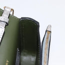 BURBERRY Chain Shoulder Bag Leather Gold Silver Auth ka1604M-23