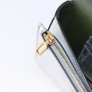 BURBERRY Chain Shoulder Bag Leather Gold Silver Auth ka1604M-25