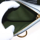 BURBERRY Chain Shoulder Bag Leather Gold Silver Auth ka1604M-26