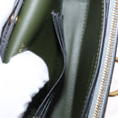 BURBERRY Chain Shoulder Bag Leather Gold Silver Auth ka1604M-27
