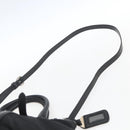 PRADA Hand Bag Nylon 2way Black Silver Auth ka1605V-15