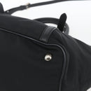 PRADA Hand Bag Nylon 2way Black Silver Auth ka1605V-9