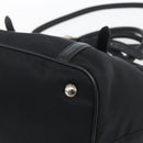 PRADA Hand Bag Nylon 2way Black Silver Auth ka1605V-17