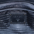 PRADA Hand Bag Nylon 2way Black Silver Auth ka1605V-21