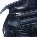 PRADA Hand Bag Nylon 2way Black Silver Auth ka1605V-22