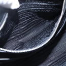 PRADA Hand Bag Nylon 2way Black Silver Auth ka1605V-26