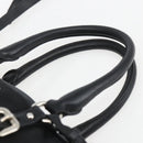 PRADA Hand Bag Nylon 2way Black Silver Auth ka1605V-14