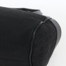 BVLGARI Logo Mania Hand Bag Canvas Black Silver Auth ka1611-9