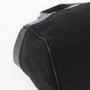 BVLGARI Logo Mania Hand Bag Canvas Black Silver Auth ka1611-14