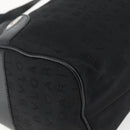 BVLGARI Logo Mania Hand Bag Canvas Black Silver Auth ka1611-16