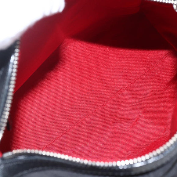 BVLGARI Logo Mania Hand Bag Canvas Black Silver Auth ka1611