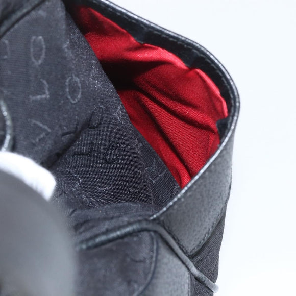 BVLGARI Logo Mania Hand Bag Canvas Black Silver Auth ka1611