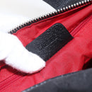 BVLGARI Logo Mania Hand Bag Canvas Black Silver Auth ka1611-12