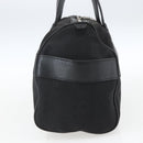 BVLGARI Logo Mania Hand Bag Canvas Black Silver Auth ka1611-3