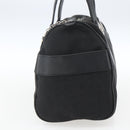 BVLGARI Logo Mania Hand Bag Canvas Black Silver Auth ka1611-4