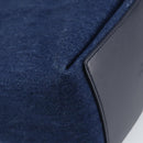 BOTTEGA VENETA Small Flap Hand Bag Denim 2way Blue Gold Auth ka1612SAM-9