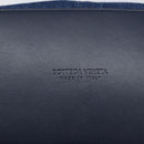 BOTTEGA VENETA Small Flap Hand Bag Denim 2way Blue Gold Auth ka1612SAM-19