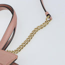 Salvatore Ferragamo Vala Hand Bag Leather 2way Pink Gold Auth ka1614-9
