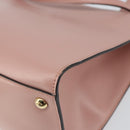 Salvatore Ferragamo Vala Hand Bag Leather 2way Pink Gold Auth ka1614-17