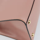Salvatore Ferragamo Vala Hand Bag Leather 2way Pink Gold Auth ka1614-18