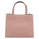 Salvatore Ferragamo Vala Hand Bag Leather 2way Pink Gold Auth ka1614-2