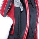 VERSACE Shoulder Bag Leather Red Silver Auth ka1616-10