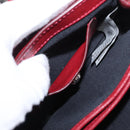 VERSACE Shoulder Bag Leather Red Silver Auth ka1616-30