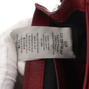 VERSACE Shoulder Bag Leather Red Silver Auth ka1616-11