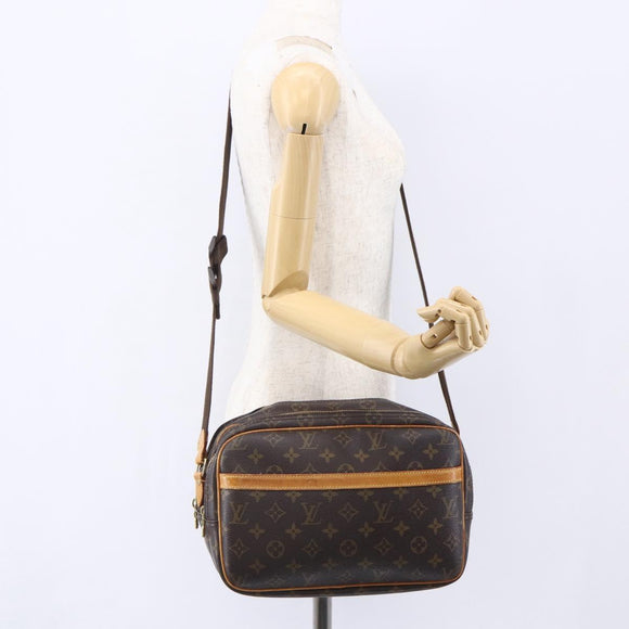 LOUIS VUITTON Monogram Reporter PM Shoulder Bag M45254 LV Auth ka162