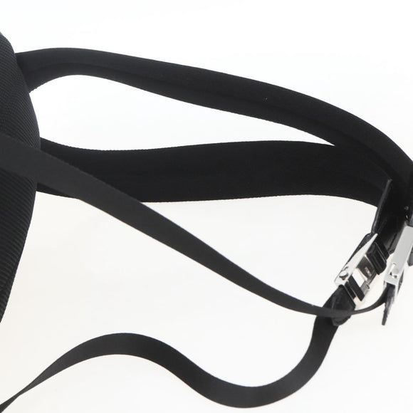 FENDI Sequin Backpack Nylon Black Silver Auth ka1621M