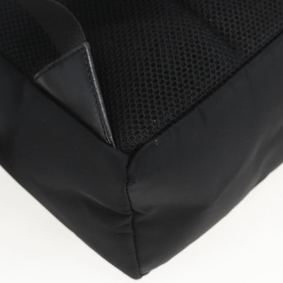 FENDI Sequin Backpack Nylon Black Silver Auth ka1621M