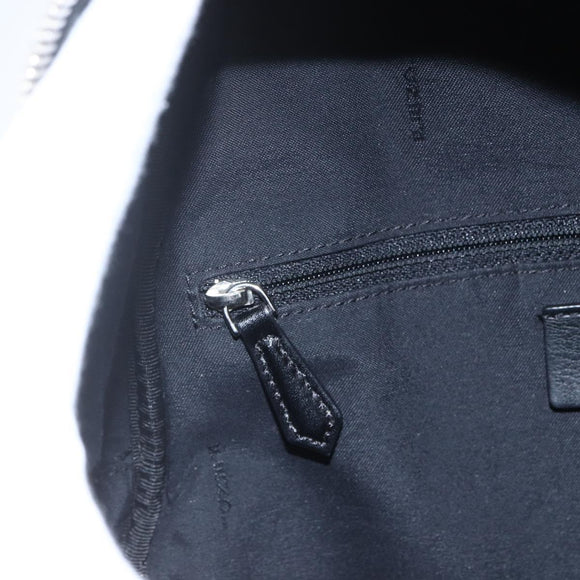 FENDI Sequin Backpack Nylon Black Silver Auth ka1621M