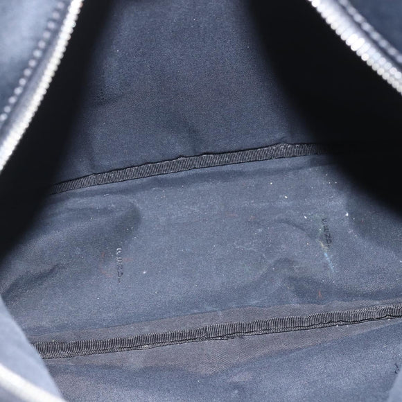 FENDI Sequin Backpack Nylon Black Silver Auth ka1621M