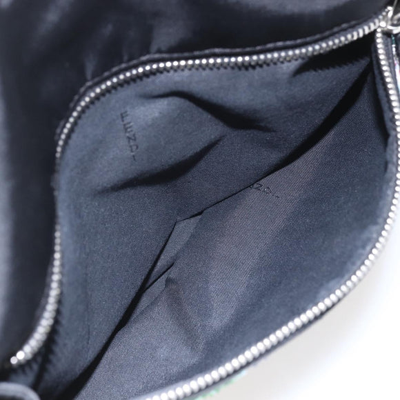 FENDI Sequin Backpack Nylon Black Silver Auth ka1621M