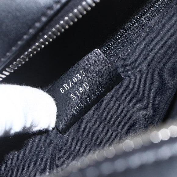 FENDI Sequin Backpack Nylon Black Silver Auth ka1621M