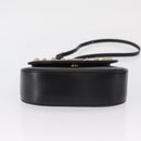 DOLCE&GABBANA Shoulder Bag Leather Gold Black Auth ka1627V-10