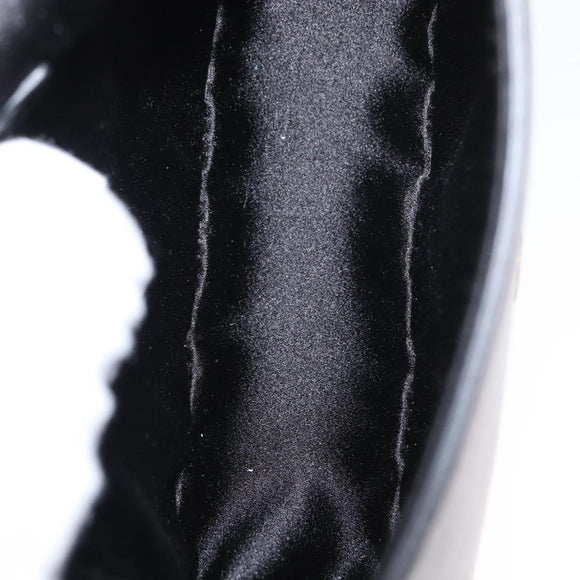 DOLCE&GABBANA Shoulder Bag Leather Gold Black Auth ka1627V