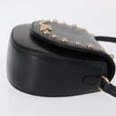 DOLCE&GABBANA Shoulder Bag Leather Gold Black Auth ka1627V-4