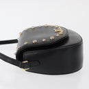 DOLCE&GABBANA Shoulder Bag Leather Gold Black Auth ka1627V-5