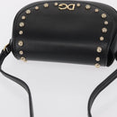 DOLCE&GABBANA Shoulder Bag Leather Gold Black Auth ka1627V-6
