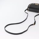 DOLCE&GABBANA Shoulder Bag Leather Gold Black Auth ka1627V-7
