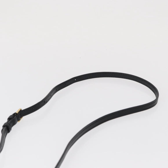 DOLCE&GABBANA Shoulder Bag Leather Gold Black Auth ka1627V