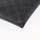 GUCCI GG Supreme Shoulder Bag PVC Black Silver 723306 Auth ka1628M-14