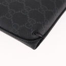 GUCCI GG Supreme Shoulder Bag PVC Black Silver 723306 Auth ka1628M-16