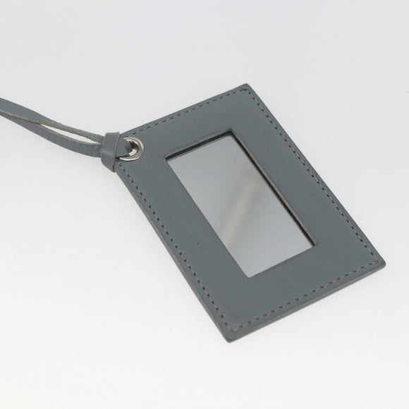 BALENCIAGA Paper Mini Hand Bag Leather 2way Gray Silver 305582 Auth ka1629M