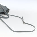 BALENCIAGA Paper Mini Hand Bag Leather 2way Gray Silver 305582 Auth ka1629M-8