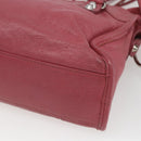BALENCIAGA Classic Mini City Hand Bag Leather 2way Pink 300295 Auth ka1630M-17