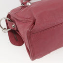 BALENCIAGA Classic Mini City Hand Bag Leather 2way Pink 300295 Auth ka1630M-18